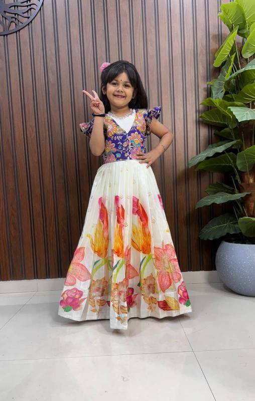 NEW LAUNCING KIDS GOWN silk Bulk kids wear market in Ahmedabad